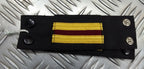 Genuine Vintage Navy Rank Shoulder Tabs Press Stud Gold Lace & Burgundy Flashes