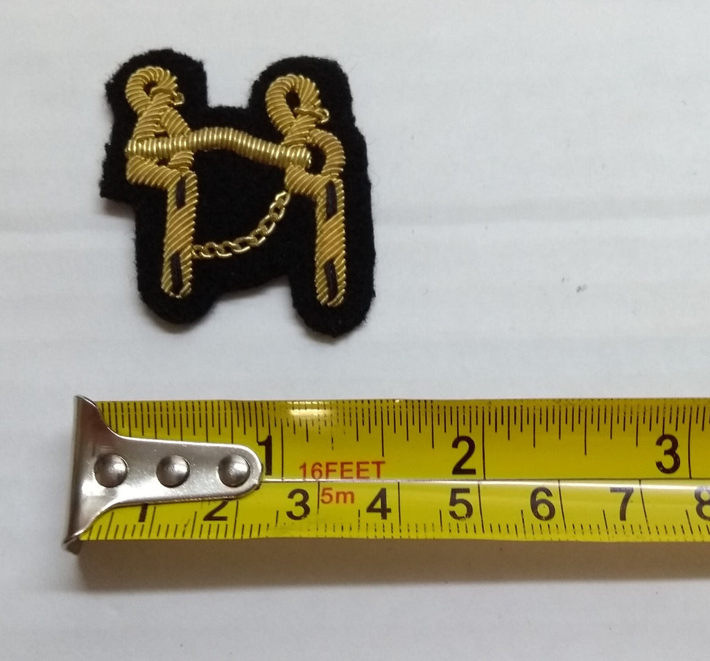 Mess Kit Badge Saddlery Harness maker British Army Hand Embroidered Arm Patch
