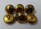 Genuine Vintage British Issue Plain Gilt Domed Ceremonial Dress Buttons