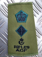 Rifles ACF OD Green Rank Slides Genuine British Army