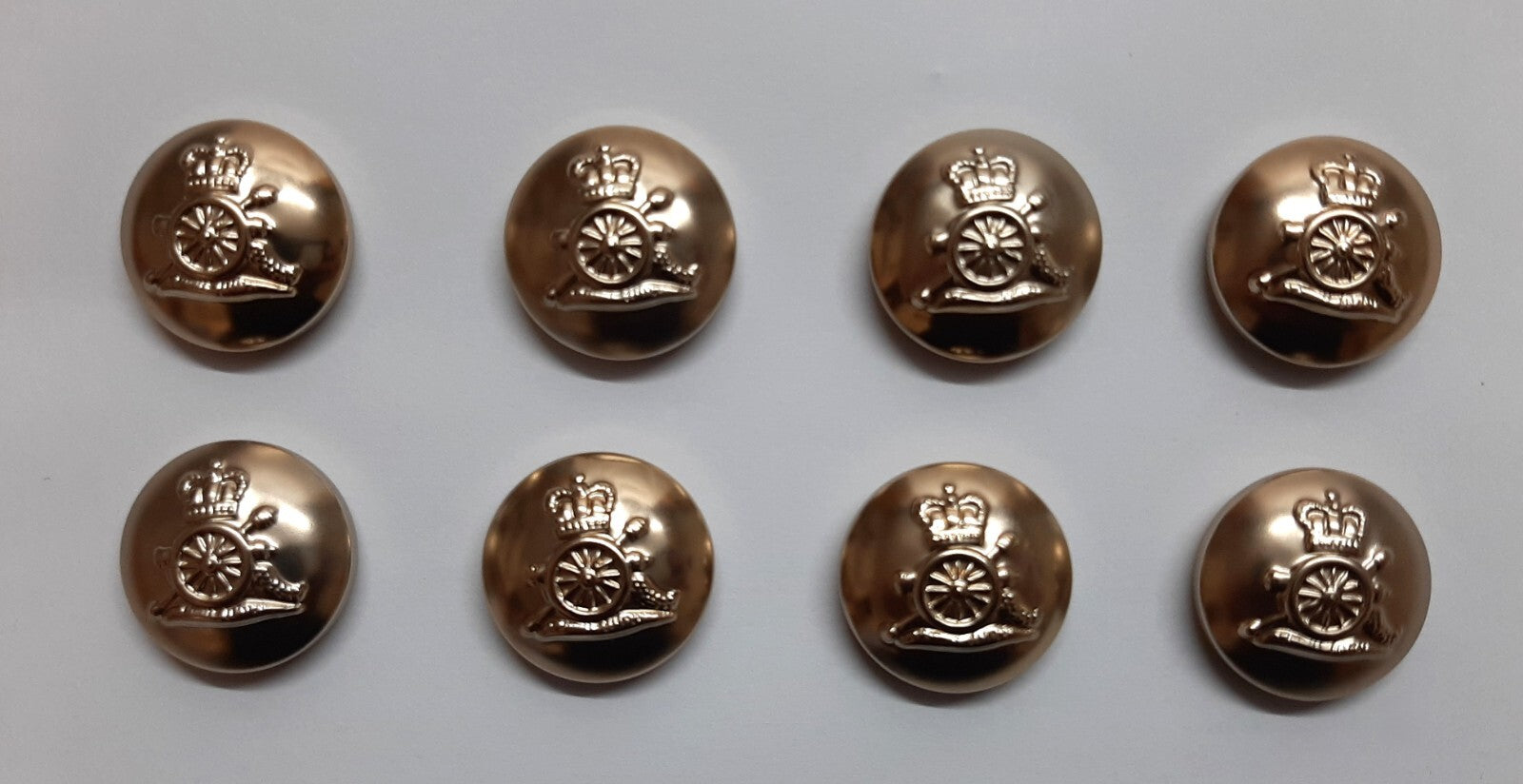 RA Dress Buttons 30L British Army Royal Artillery Cannon Insignia UBIQUE No1/2