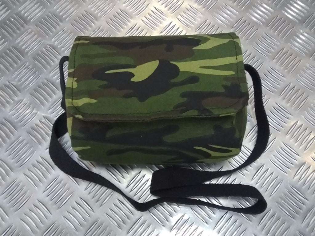 Military Style Mini Canvas Shoulder Bag Small Effects Military Camo Stripe - NEW