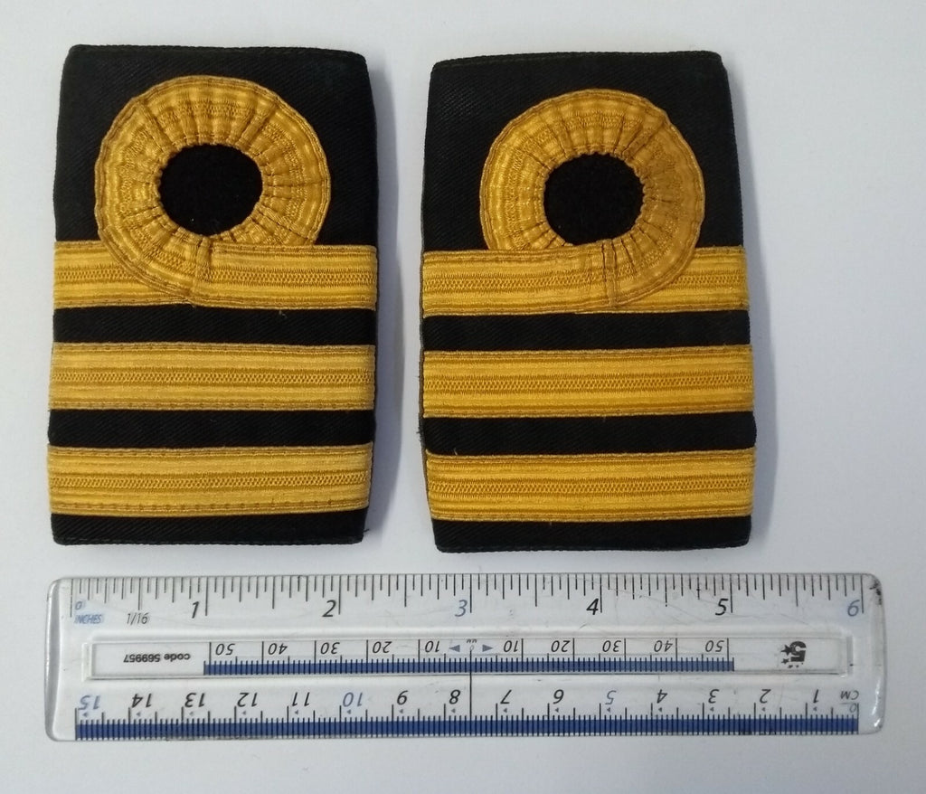 Commander Gold Lace Rank Slides Genuine British Royal Navy Issue ASPS451