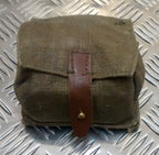 Soviet-era Style Army Vintage Canvas Grenade Pouch With Belt Loops