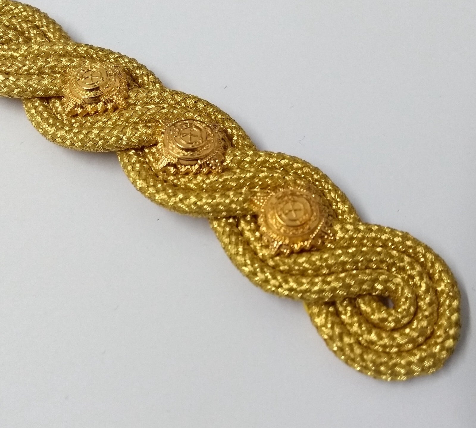 Captain Shoulder Cords Ceremonial Wire Cord Shoulder Epaulettes & Rank Pips