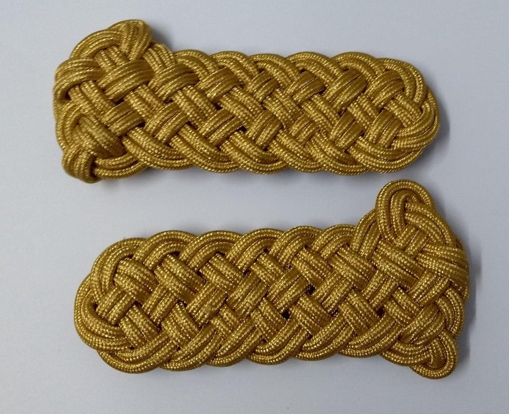 Shoulder Cords Senior Officer Gold Braid Cords With Attaching Straps No Insignia
