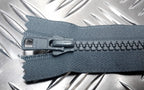 Genuine British 175mm Closed End Grey YKK Zip/Zipper Heavy Duty NEW x 5