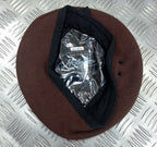 Brown Beret Service Dress Hobson of London Mil-Spec Lined Wool New Old Stock