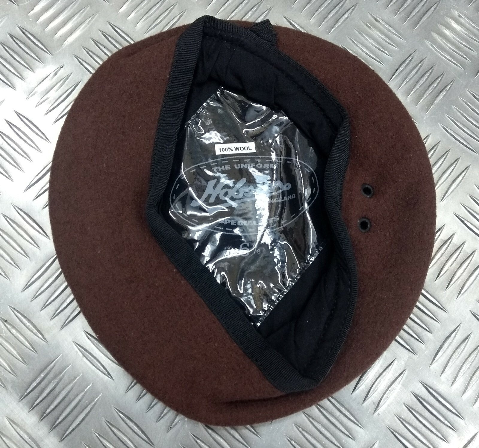 Brown Beret Service Dress Hobson of London Mil-Spec Lined Wool New Old Stock