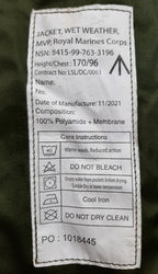 RM Corps Wet Weather MVP GTX Waterproof and Breathable Jacket