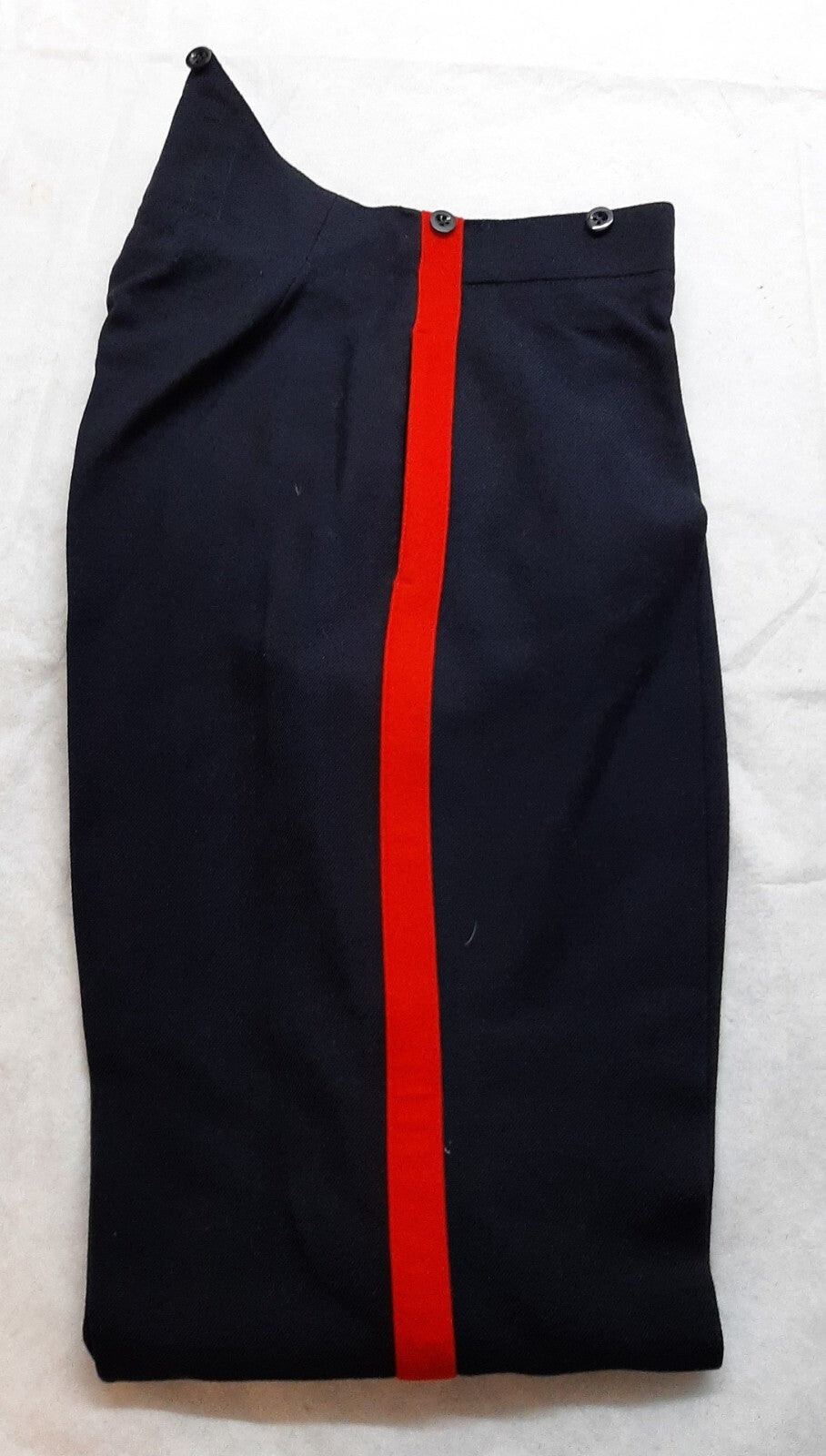 No1 Dress Trousers British Army Blues Pattern RMAS With 1" Red Stripes W33"