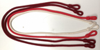 Set of 4 Lanyards Shoulder Cords Genuine British White Red Maroon