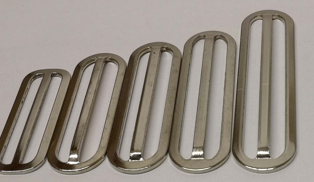 Chrome Stable & Parade Belt Slider Adjuster Various Sizes