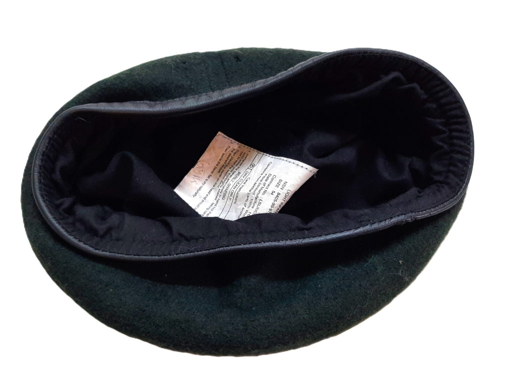 The Rifles Beret Green / Light Infantry British Army 100% Wool Without Insignia