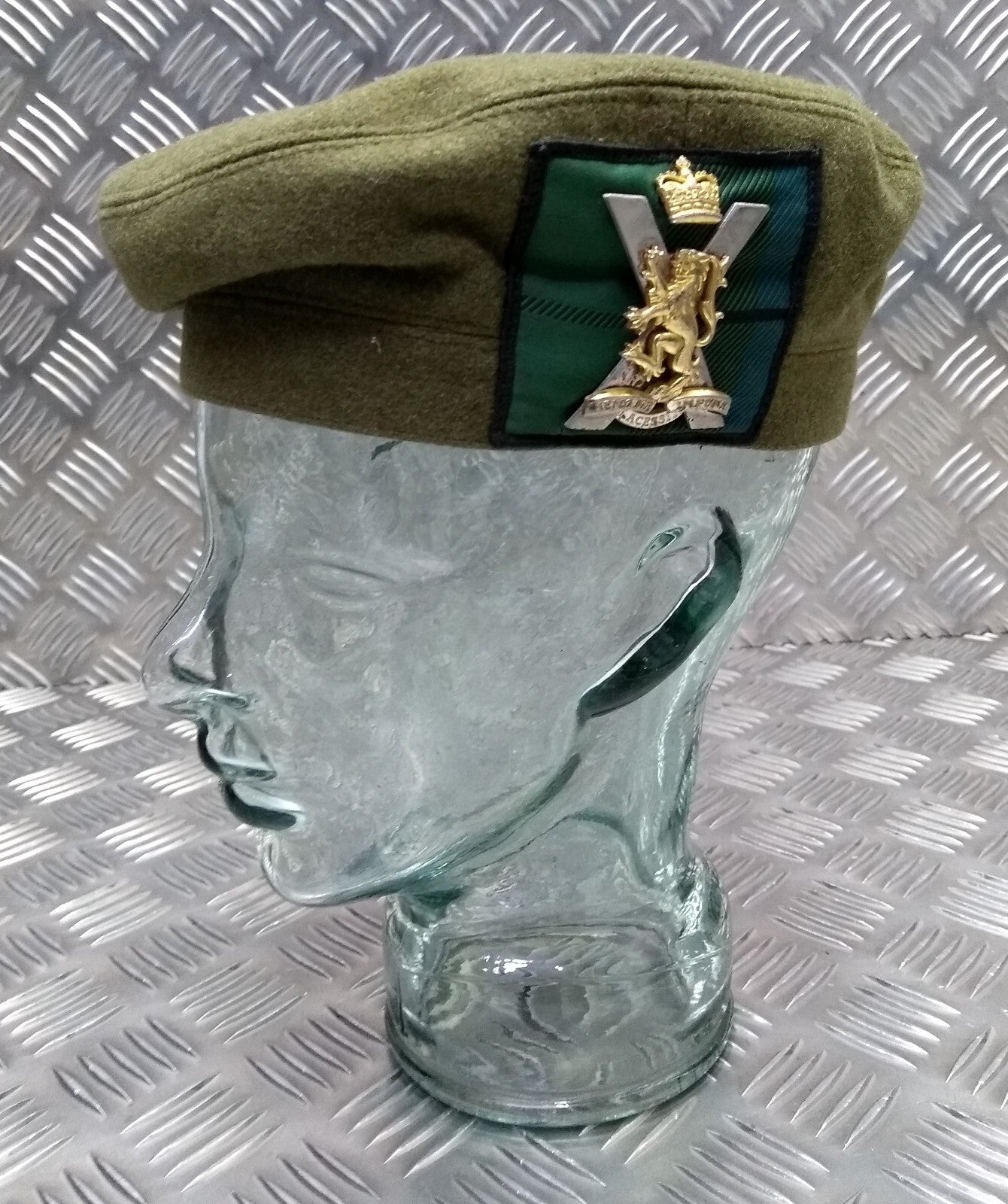 Tam O`Shanter RRS "Royal Regiment of Scotland" With Insignia Badge no Pompom