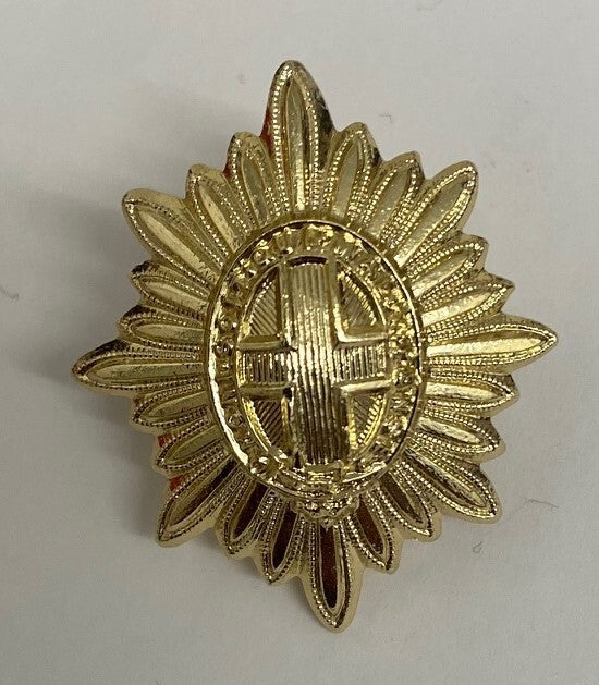 Footguards Rank Star Gold Genuine British Army High Domed - - NEW