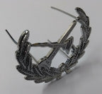 Indonesian Kris Keris Insignia Chrome Hat Badge