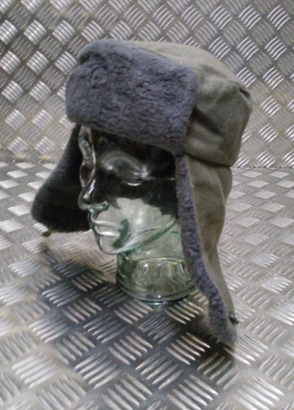 German Army NVA Grey Cossack / Ushanka Trapper Hat - All Sizes - Used