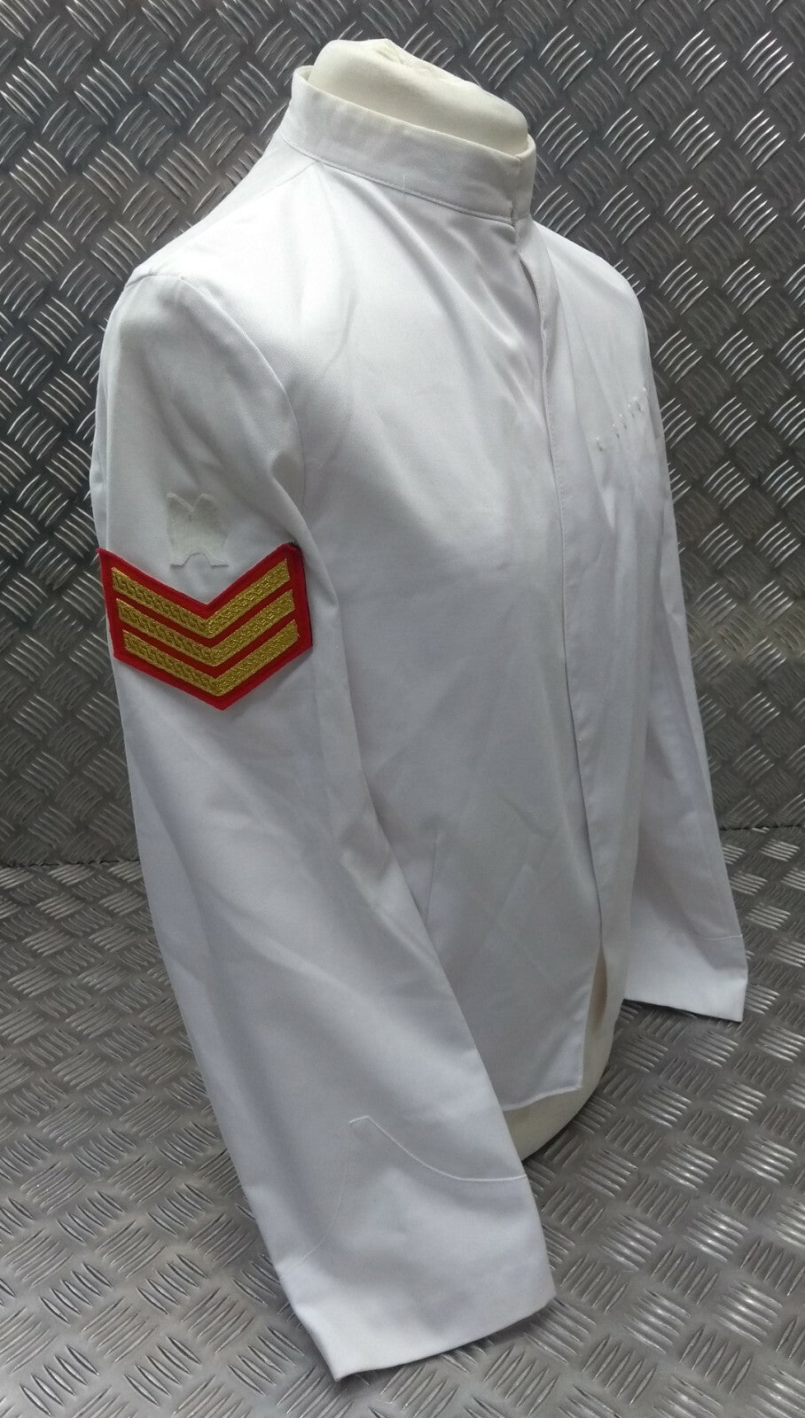 Ex- British Issue SGT Sergeants Stand Up Collar White Dress Jacket