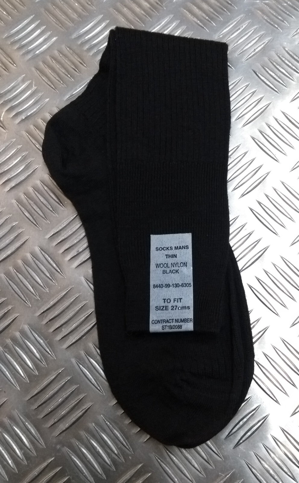 British Army Wool / Nylon - Black / Khaki / Stone Long Thin Socks Lot