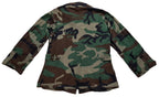 Vintage US Jacket Hot Weather Woodland Camo Ripstop Combat Coat X SMALL
