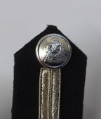 Oman Gorgets Collar Tabs With Silver Detail Chrome Officers Insignia Buttons