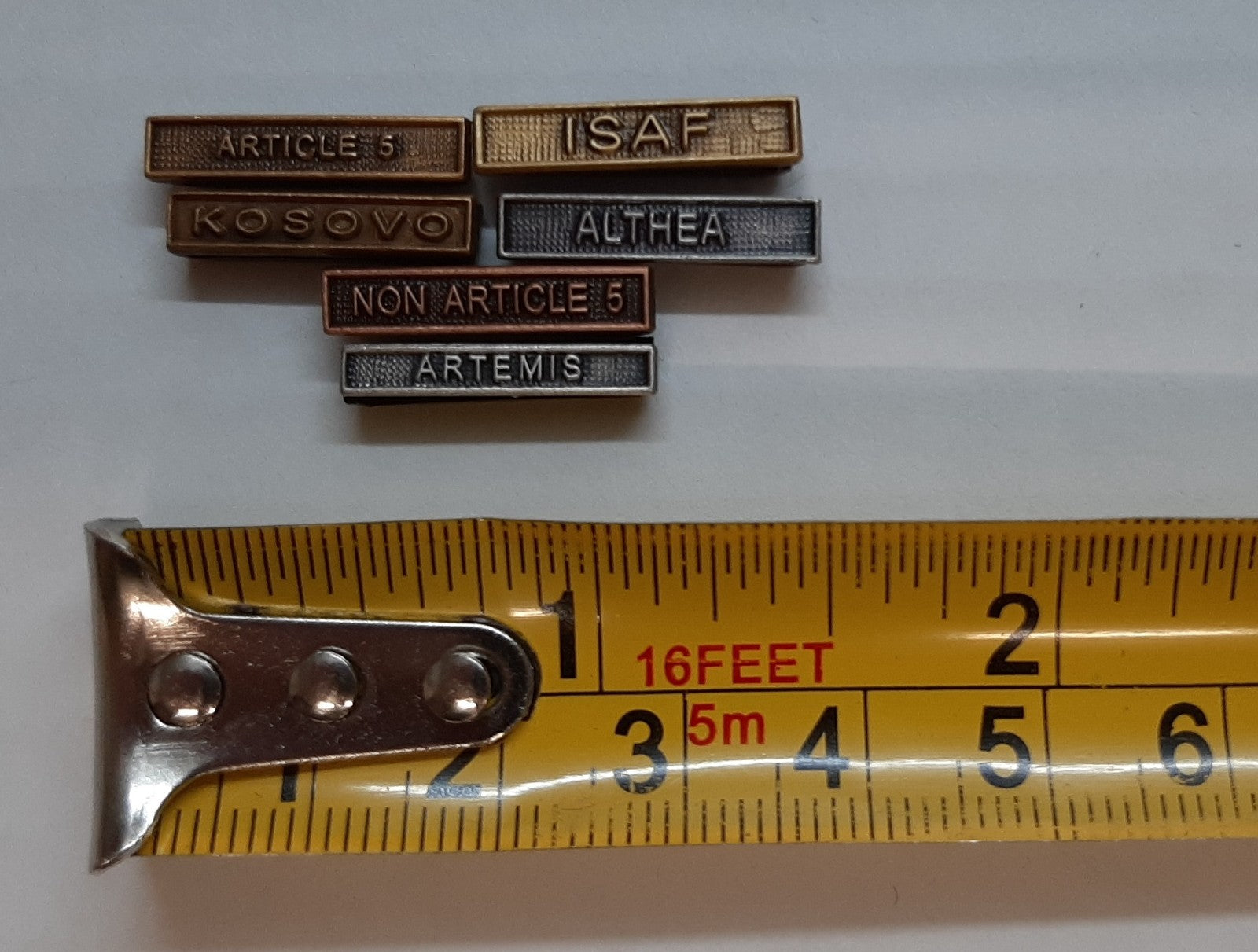Medal Clasps British Six Mixed Campaign / Award Bars for Collectors