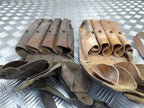 Genuine Vintage Issued Leather Ammo Case / Bag & Shoulder Strap Faulty