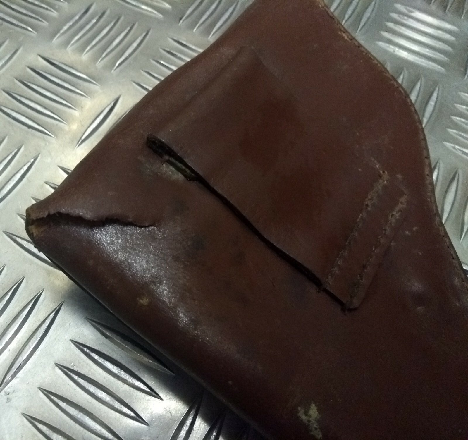 Genuine Vintage Eastern Bloc Tan Leather Unknow Pistol Holster