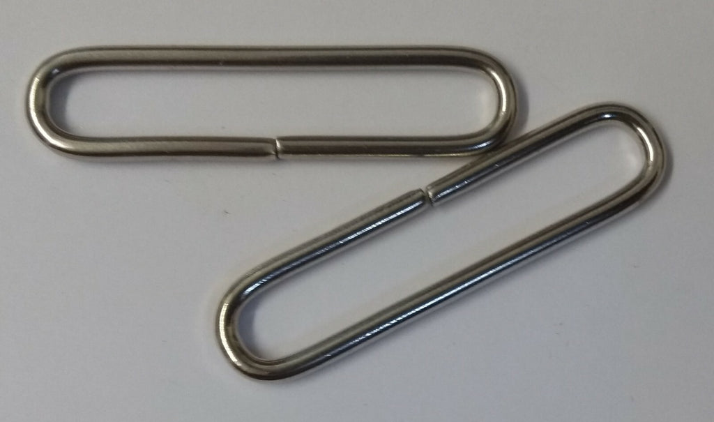 Genuine British Issue 1 3/4" Nickel Plated Belt Loop Over x 2 NEW