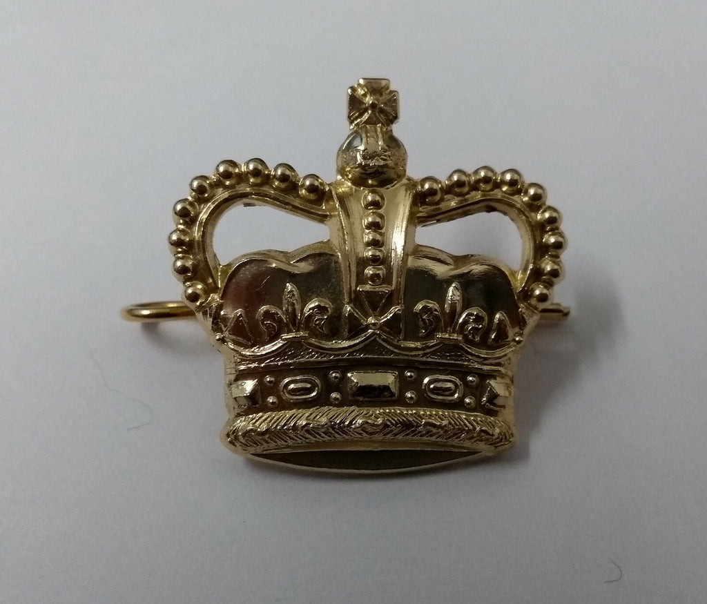 Genuine British Issue St Edward's Crown Metal Badge Major Rank- NEW