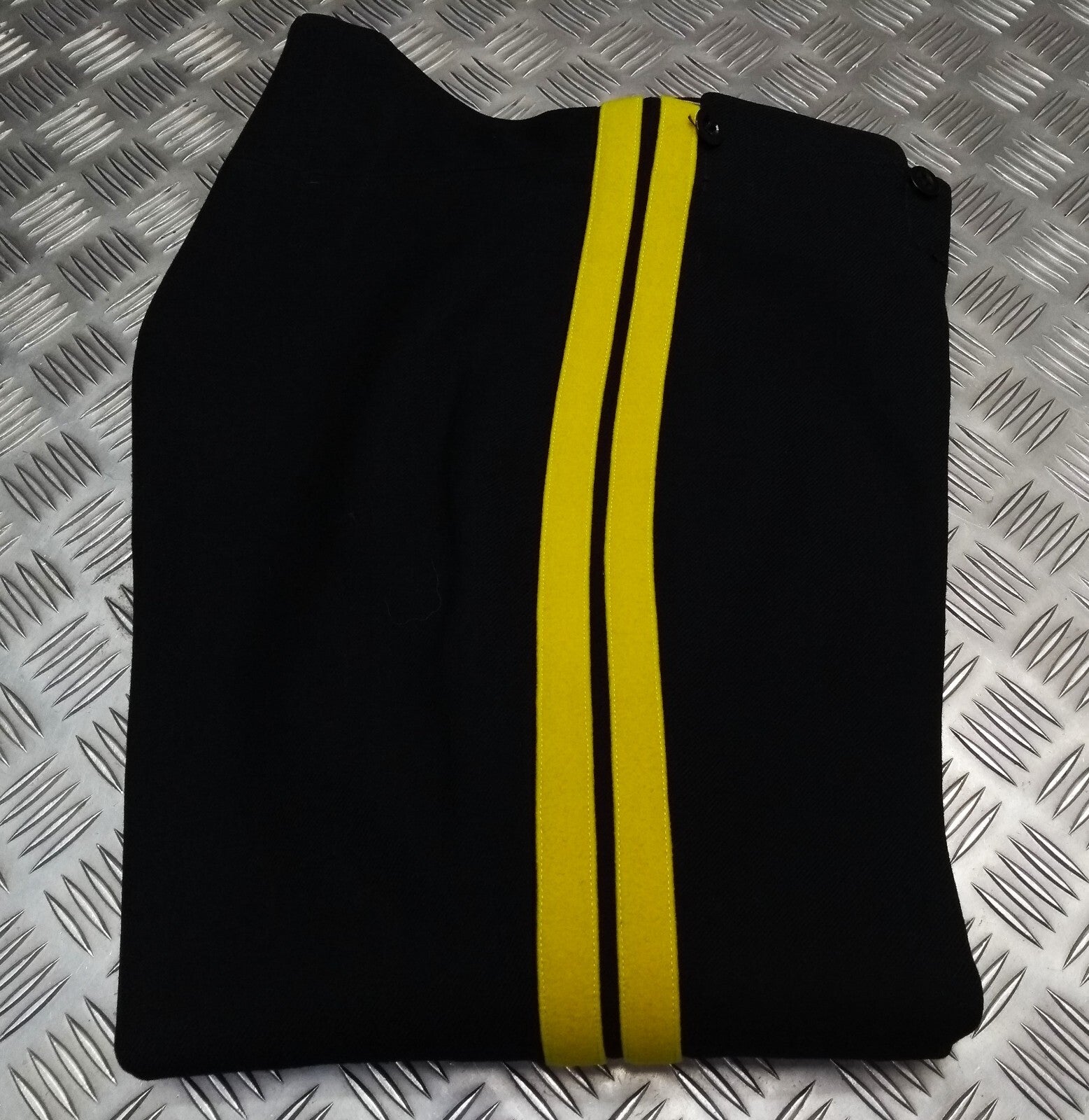 Vintage British Army No1 Overalls Trousers BDS 1964 Yellow Stripe GDS No Straps