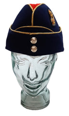 Staff Side Cap British Forage Hat With Buttons and Badge Size 55cm