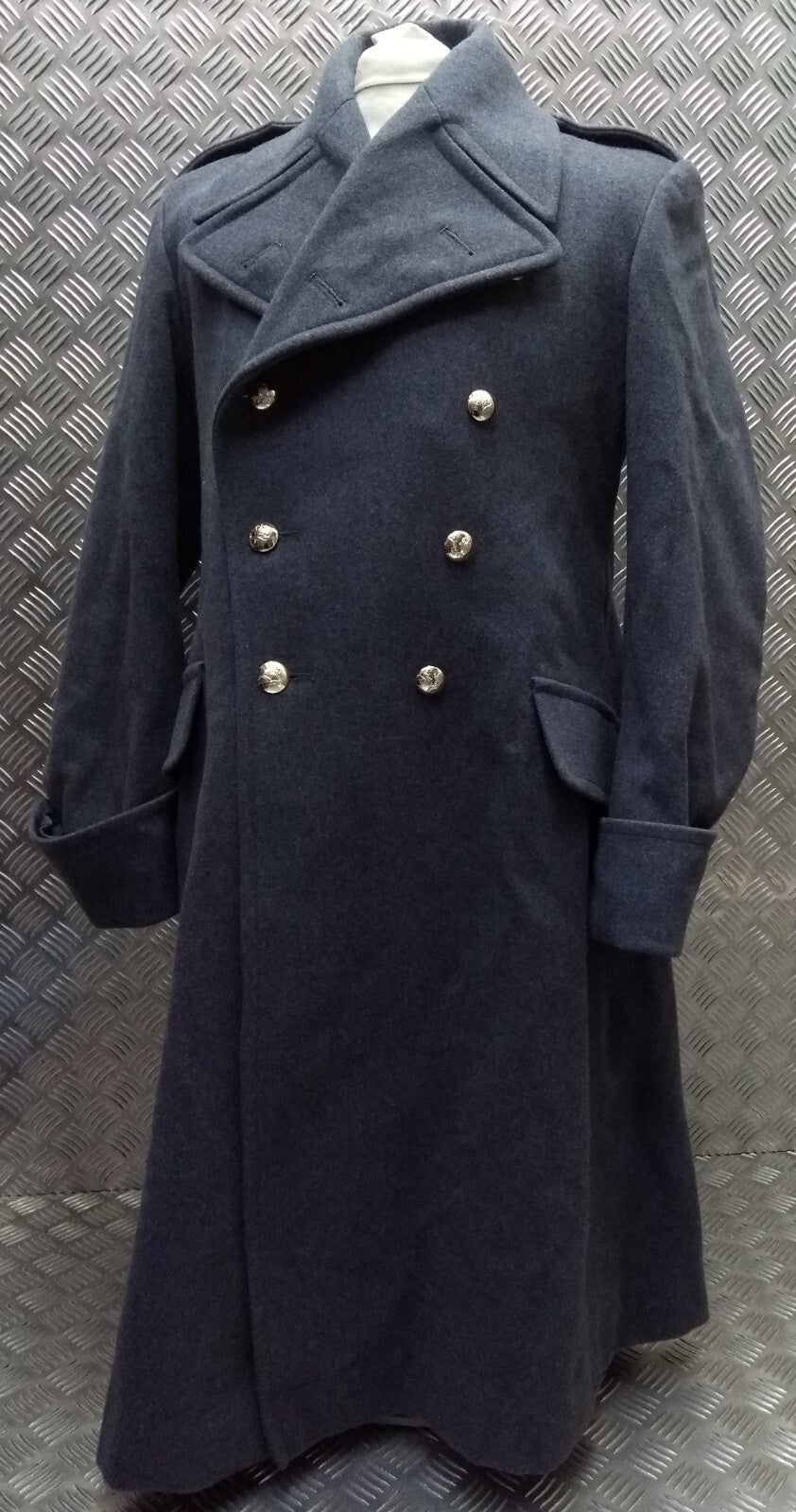 RAF Royal Air Force Greatcoat Airforce Blue Grey Colour Buttoned Great Coat 170/92/80cm