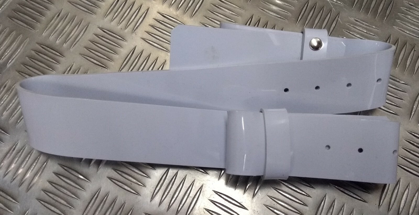 White PVC Patent Ceremonial/Parade Belt