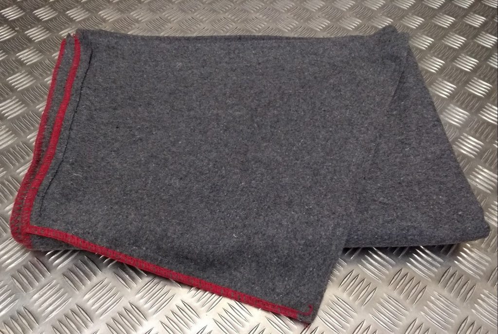 Military Army Style Whipped End Blanket Wool Mix Blanket Personal Bedding New