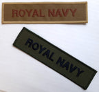RN Chest Tapes British Royal Navy Insignia Bars Olive and Coyote New old Stock