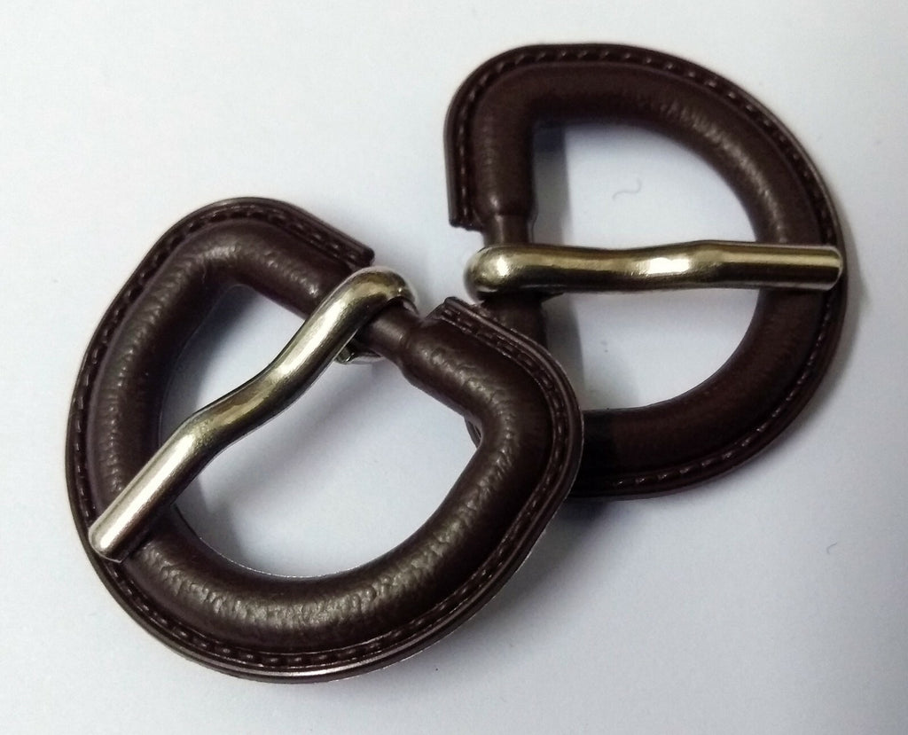Genuine British 3/4" Stable Belt Bound D Ring Prong Buckle 2 Pair STD36