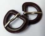 Genuine British 3/4" Stable Belt Bound D Ring Prong Buckle 2 Pair STD36
