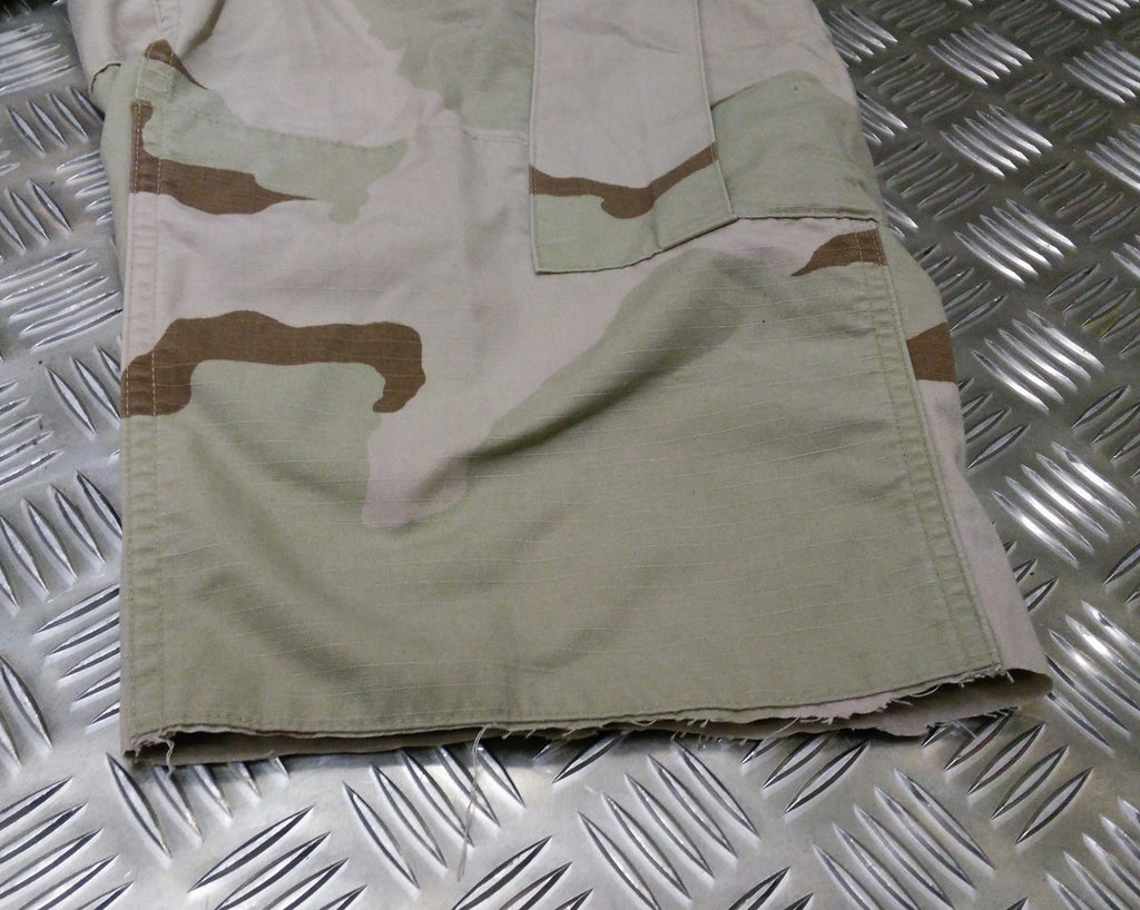 Genuine US Ripstop 6 Pocket Combat / Field Cut Down Trousers Desert Camo Shorts
