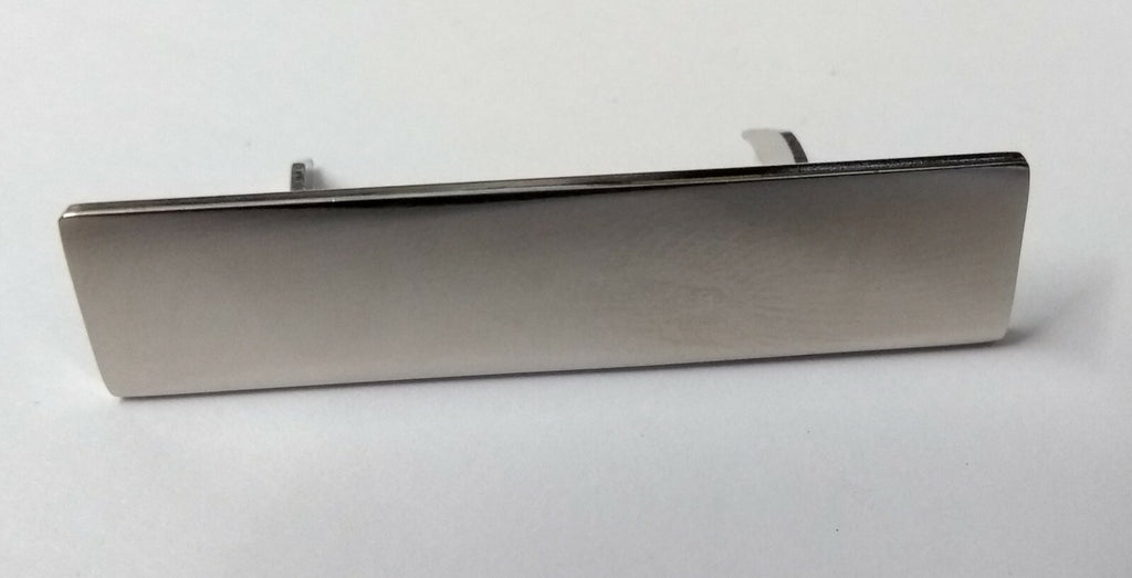Genuine British Made Chrome Officer Rank Bar With Two Prong Fittings X1