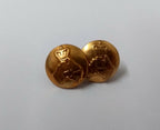 Australian Vintage Dress Hat Chinstrap Buttons Queens Crown Insignia X2
