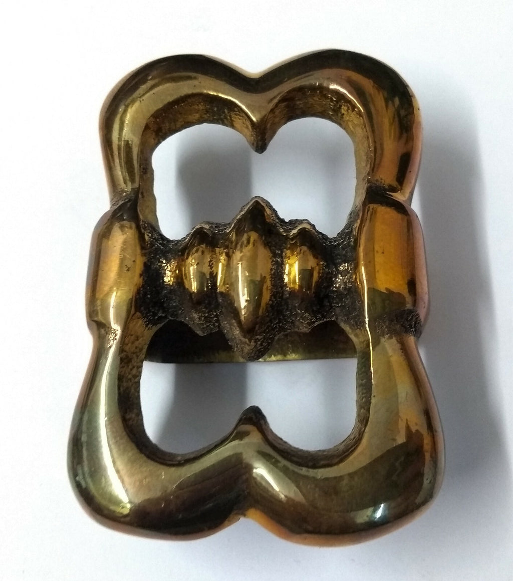 Vintage British Army Horse Guards H Cav Brass 1 1/2" Stirrup Ornament