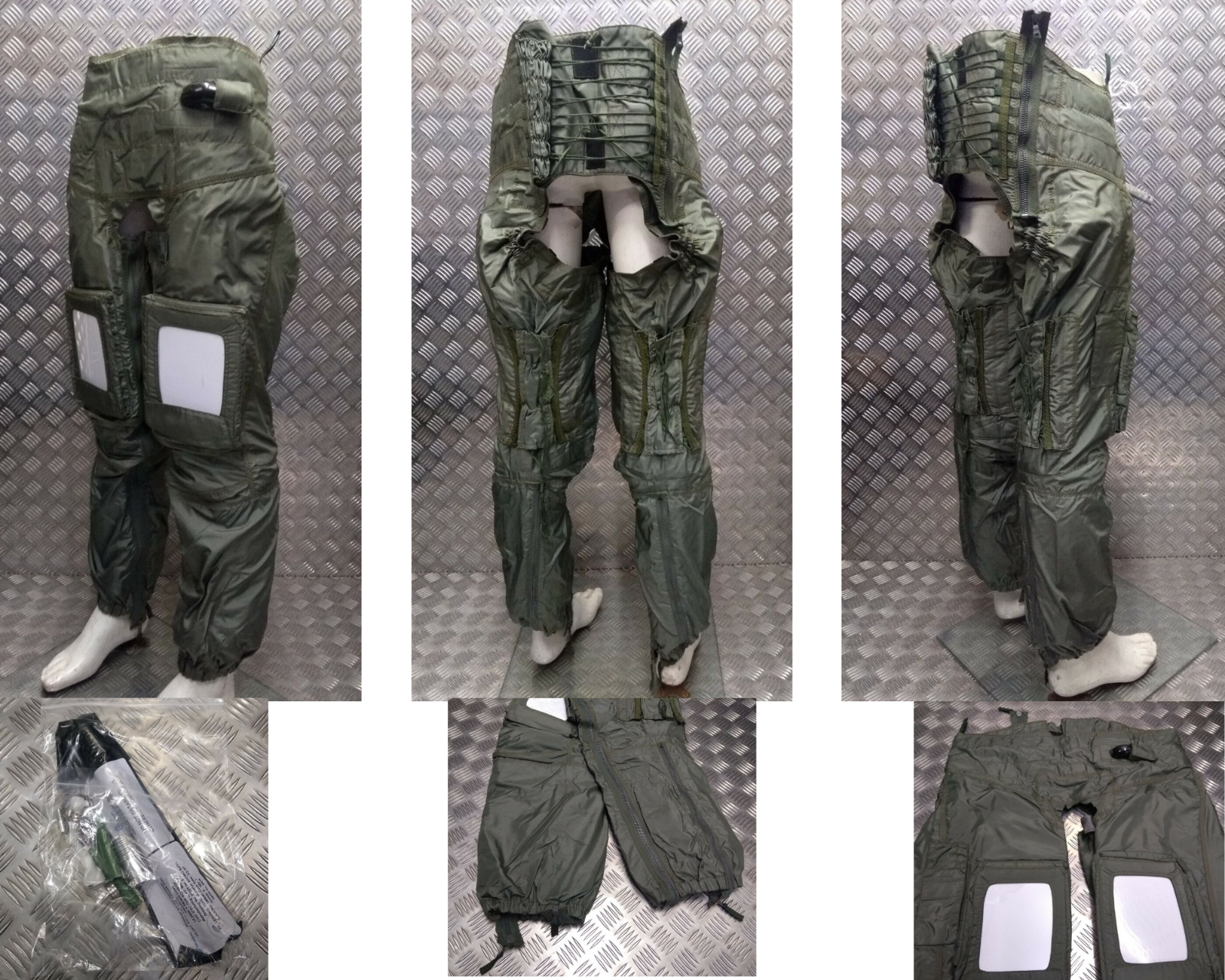 Anti G Trousers Fighter Pilot Full Coverage Beaufort RFD FCAGT Leg Zip Size 6
