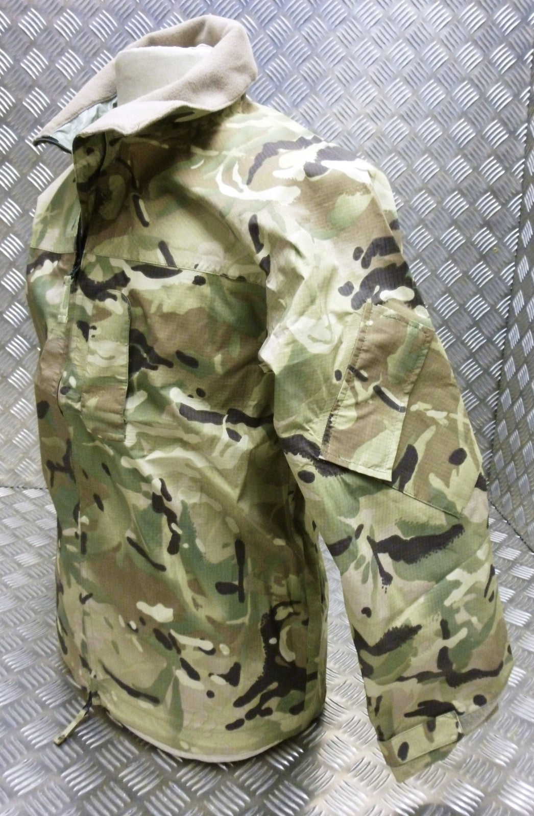 MTP Waterproof Jacket Lightweight MVP With Fleece Collar Multi-Cam Pattern
