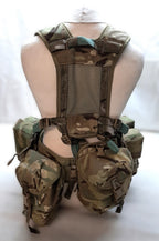 Airborne Army Webbing MTP British Assault Camo Belt Yoke & Assorted Pouches (4)