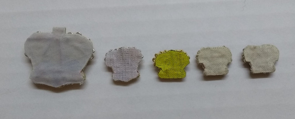 Army Crowns Gold/Silver With Crimson Padding Hand Embroidered H/E Insignia X5