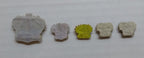 Army Crowns Gold/Silver With Crimson Padding Hand Embroidered H/E Insignia X5