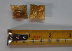 Vintage 2nd LT Rank Pips British Army Obsolete Dress Pattern Screw Post X2 Stars