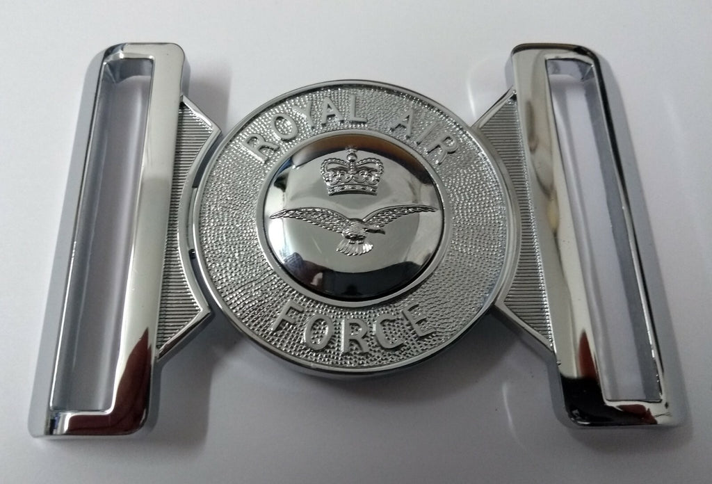 RAF Royal Air Force Chrome Buckle (Locket Clasp) Air Force Logo Old Type Grade 1
